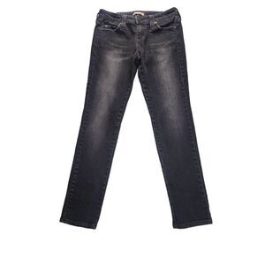 Levis 545 Skinny Leg Black Jeans Womens Size 6M Cotton Blend Denim 30x30